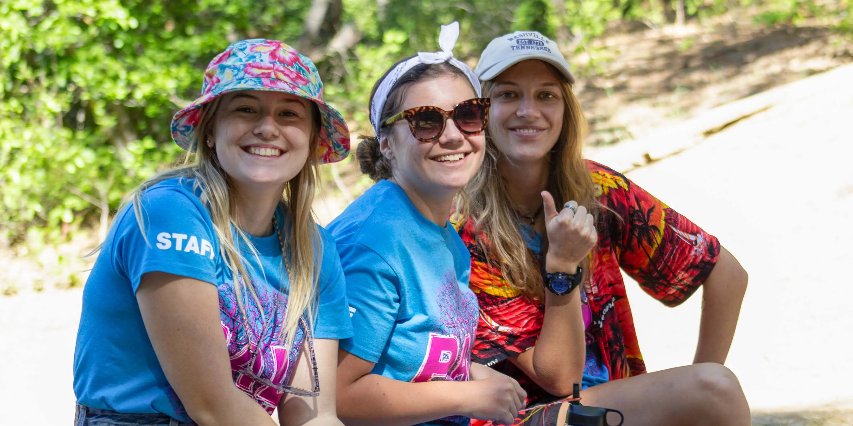 Staff giving a thumbs up