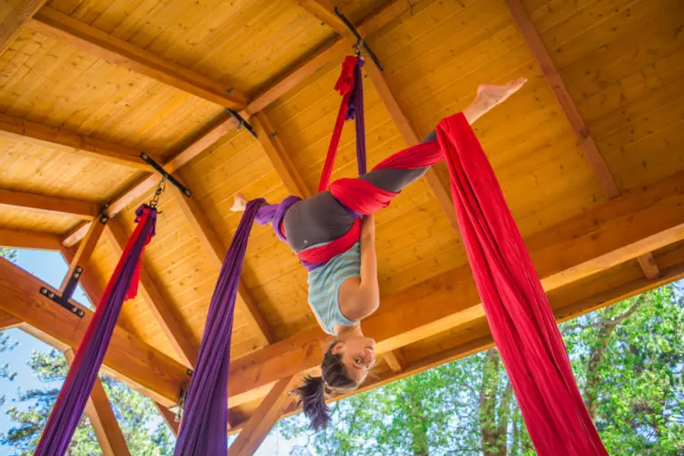 a girl performing cirque du soleil